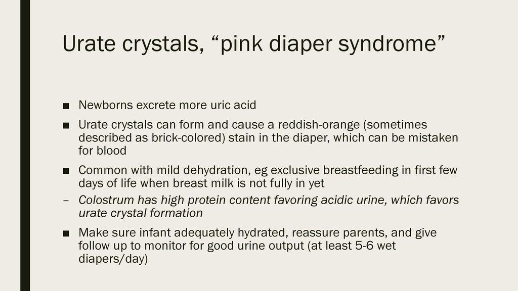 Uric Acid Crystals In Urine Infant